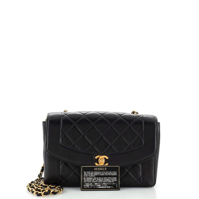 Chanel Vintage CC Chain Flap Bag Quilted Lambskin Medium