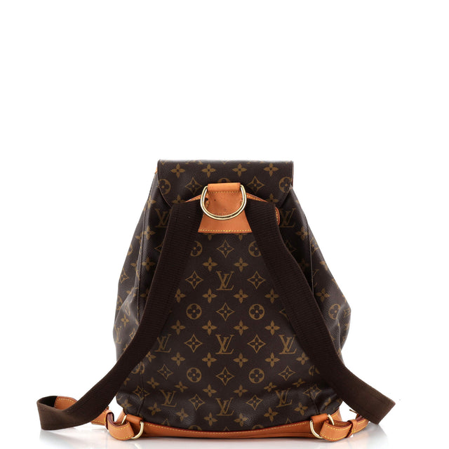 Louis Vuitton Vintage Montsouris Backpack Monogram Canvas GM