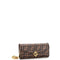 Fendi F is Fendi Continental Chain Wallet Zucca Embossed Leather