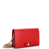 Gucci Signature Wallet on Chain Guccissima Leather