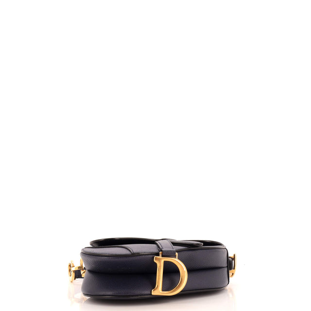 Christian Dior Saddle Handbag Leather Mini