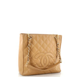 Chanel Petite Shopping Tote Quilted Caviar