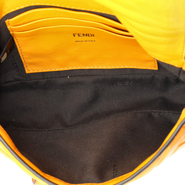 Fendi Baguette NM Bag Zucca Embossed Leather Mini