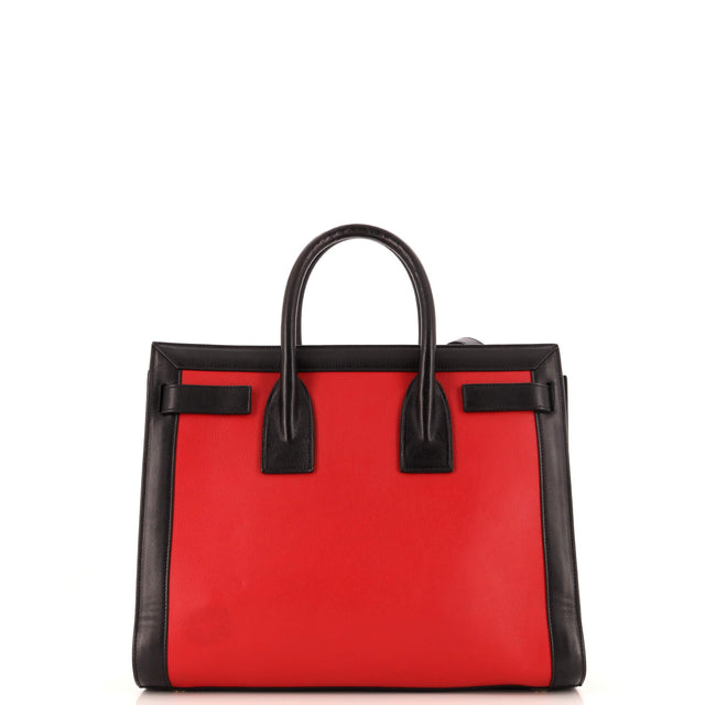 Saint Laurent Bicolor Sac de Jour Bag Leather Small