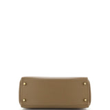 Hermes Kelly Handbag Brown Evercolor with Gold Hardware 28