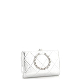 Chanel In The Loop Clutch Quilted Crumpled Lambskin Small