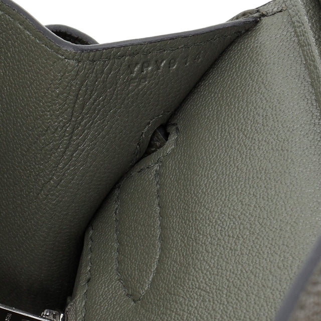 Hermes Birkin Sellier Bag Green Epsom with Palladium Hardware 30