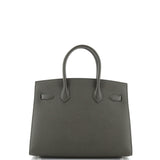 Hermes Birkin Sellier Bag Green Epsom with Palladium Hardware 30