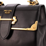 Prada Cahier Convertible Shoulder Bag City Calf and Saffiano Medium