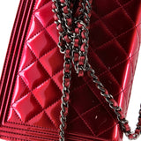 Chanel Boy Wallet on Chain Quilted Patent