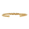 David Yurman Helena Centre Station Cuff Bracelet 18K Yellow Gold with Diamonds 4mm