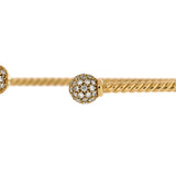 David Yurman Solari Cablespira Cuff Bracelet 18K Yellow Gold with Diamonds 2.3mm