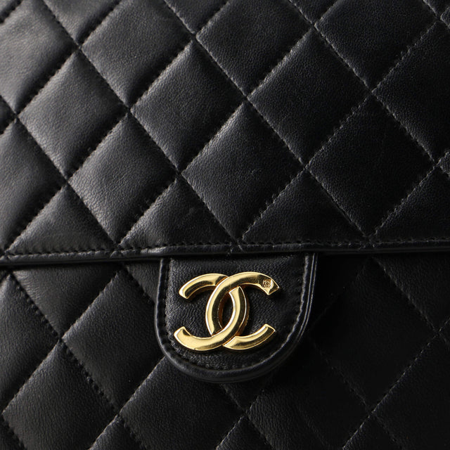 Chanel Vintage Clutch with Chain Quilted Leather Small