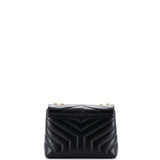 Saint Laurent Loulou Shoulder Bag Matelasse Chevron Leather Small