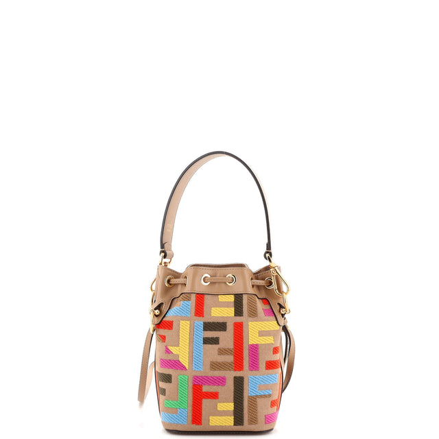 Fendi Mon Tresor Bucket Bag Zucca Tapestry Mini