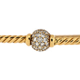 David Yurman Petite Solari Center Station Bracelet 18K Yellow Gold with Diamonds