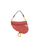 Christian Dior Saddle Handbag Python Mini