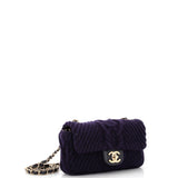 Chanel Paris-Hamburg Flap Bag Cable Knit Fabric with Calfskin Small