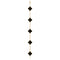 Van Cleef & Arpels Vintage Alhambra 5 Motifs Bracelet 18K Yellow Gold and Onyx