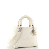 Christian Dior Lady D-Lite Bag Cannage Embroidered Canvas Medium