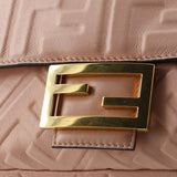 Fendi Baguette NM Bag Zucca Embossed Leather Medium