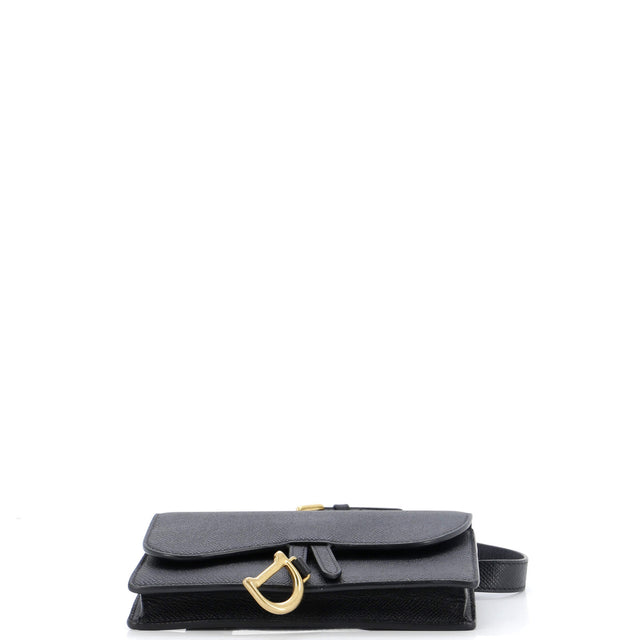Christian Dior Saddle Rectangular Belt Bag Leather