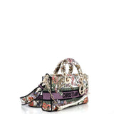 Christian Dior Lady D-Joy Bag Embroidered Canvas Medium