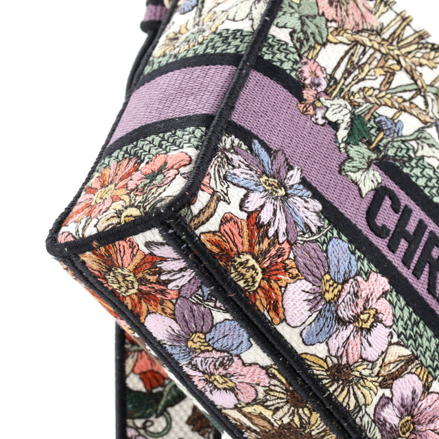 Christian Dior Lady D-Joy Bag Embroidered Canvas Medium
