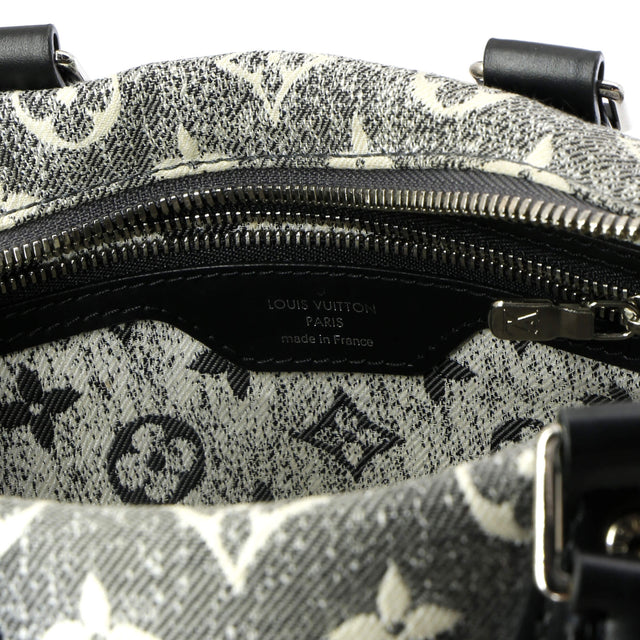 Louis Vuitton Speedy Bandouliere Bag Monogram Jacquard Denim 25