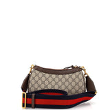 Gucci Ophidia Zip Pochette Shoulder Bag GG Coated Canvas Small