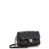 Chanel My Precious Pearls Chain Flap Bag Quilted Lambskin Small