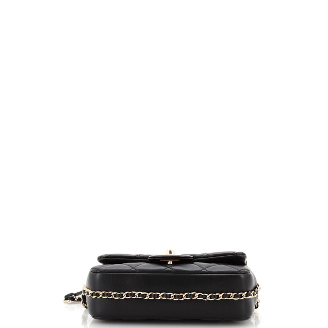 Chanel My Precious Pearls Chain Flap Bag Quilted Lambskin Small