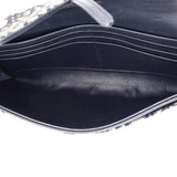 Christian Dior Saddle Chain Wallet Oblique Canvas