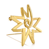 Tiffany & Co. Paloma Picasso Star Brooch 18K Yellow Gold