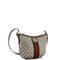 Gucci Ophidia Half Moon Hobo GG Coated Canvas Small