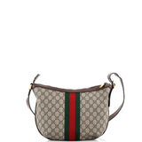 Gucci Ophidia Half Moon Hobo GG Coated Canvas Small