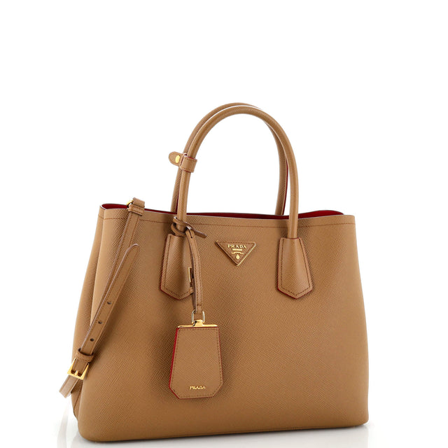 Prada Cuir Double Tote Saffiano Leather Medium