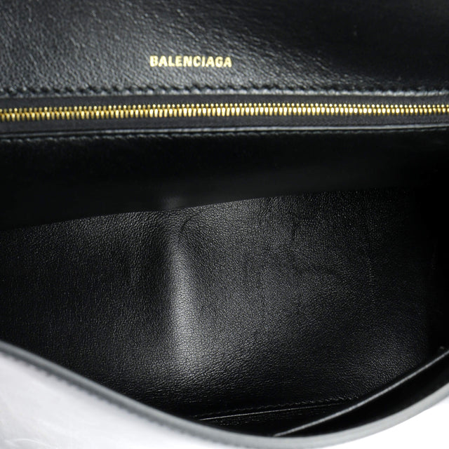 Balenciaga Hourglass Top Handle Bag Leather Medium