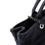 Chanel Double Face Deauville Tote Fringe Quilted Canvas Large