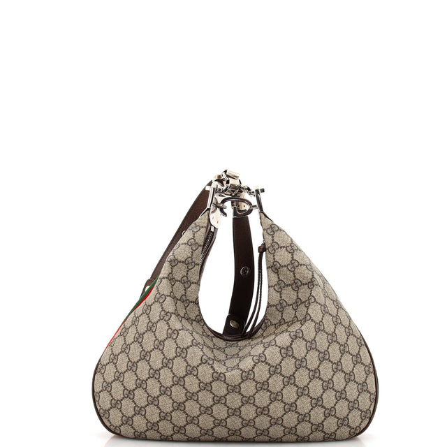 Gucci Attache Shoulder Bag GG Coated Canvas Medium