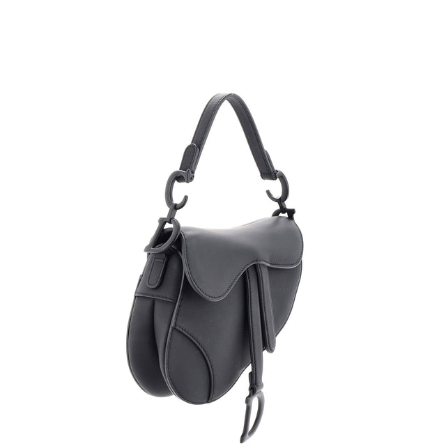 Christian Dior Ultra Matte Saddle Handbag Leather Mini