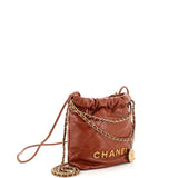 Chanel 22 Chain Hobo Quilted Calfskin Mini