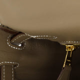 Hermes Kelly Handbag Grey Swift with Gold Hardware 25