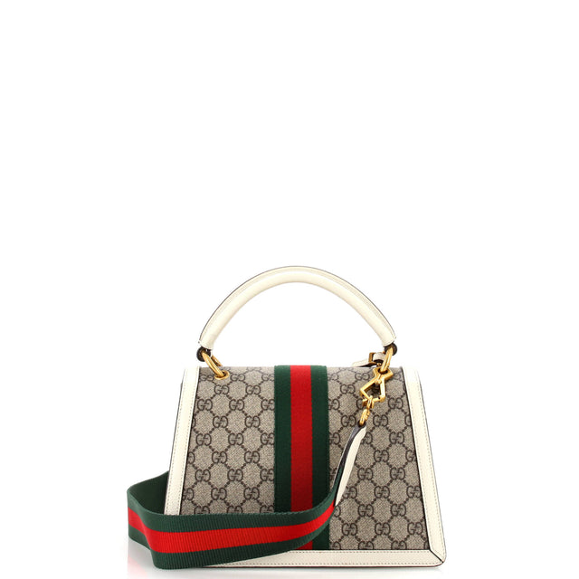 Gucci Queen Margaret Top Handle Bag GG Coated Canvas Small
