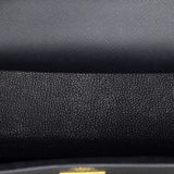 Hermes Kelly Handbag Black Epsom with Gold Hardware 32