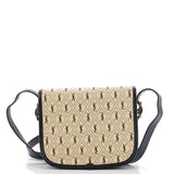 Saint Laurent Flap Satchel Monogram All Over Canvas and Leather Small