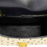 Saint Laurent Flap Satchel Monogram All Over Canvas and Leather Small