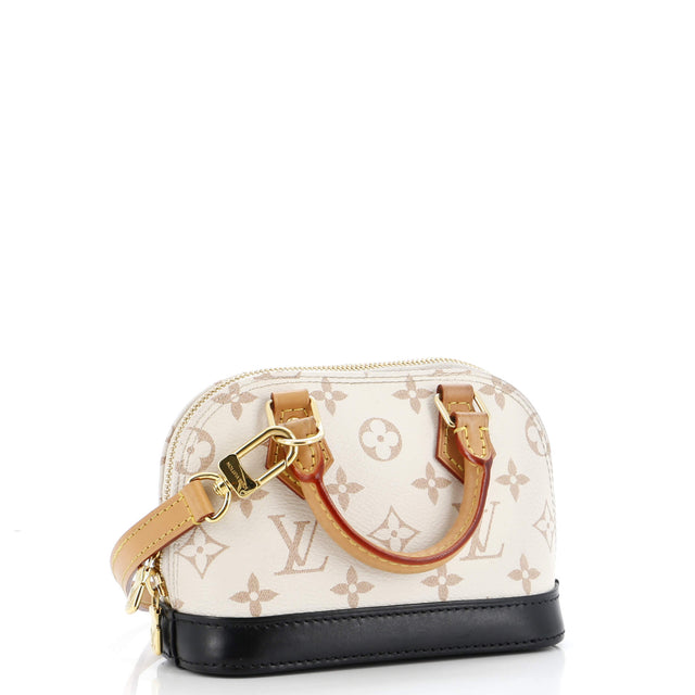 Louis Vuitton Alma Handbag Monogram Dune Canvas Nano