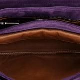Prada Chain Flap Shoulder Bag Suede Medium