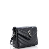 Saint Laurent Loulou Shoulder Bag Matelasse Chevron Leather Toy